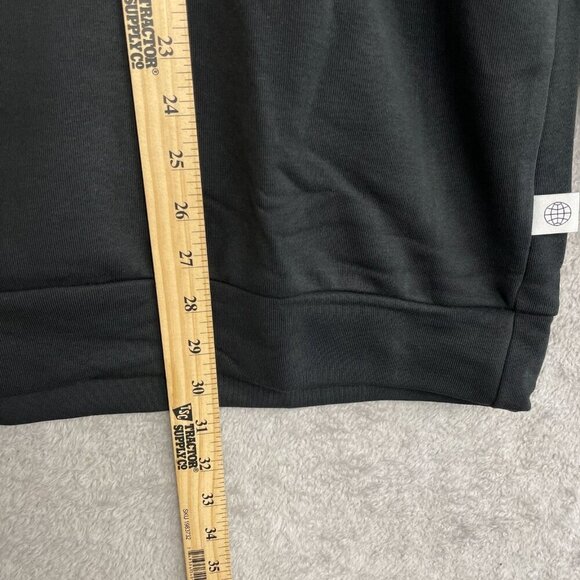 NEW Adidas Men's XL Black White Embroidered Logo Sweatshirt Crewneck - Picture 4 of 11